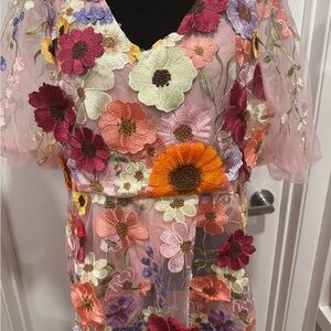 Floral Embroidered Dress